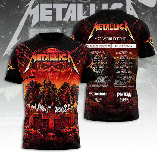 Metallica Tour 2026 3D Apparel – TANTN22880