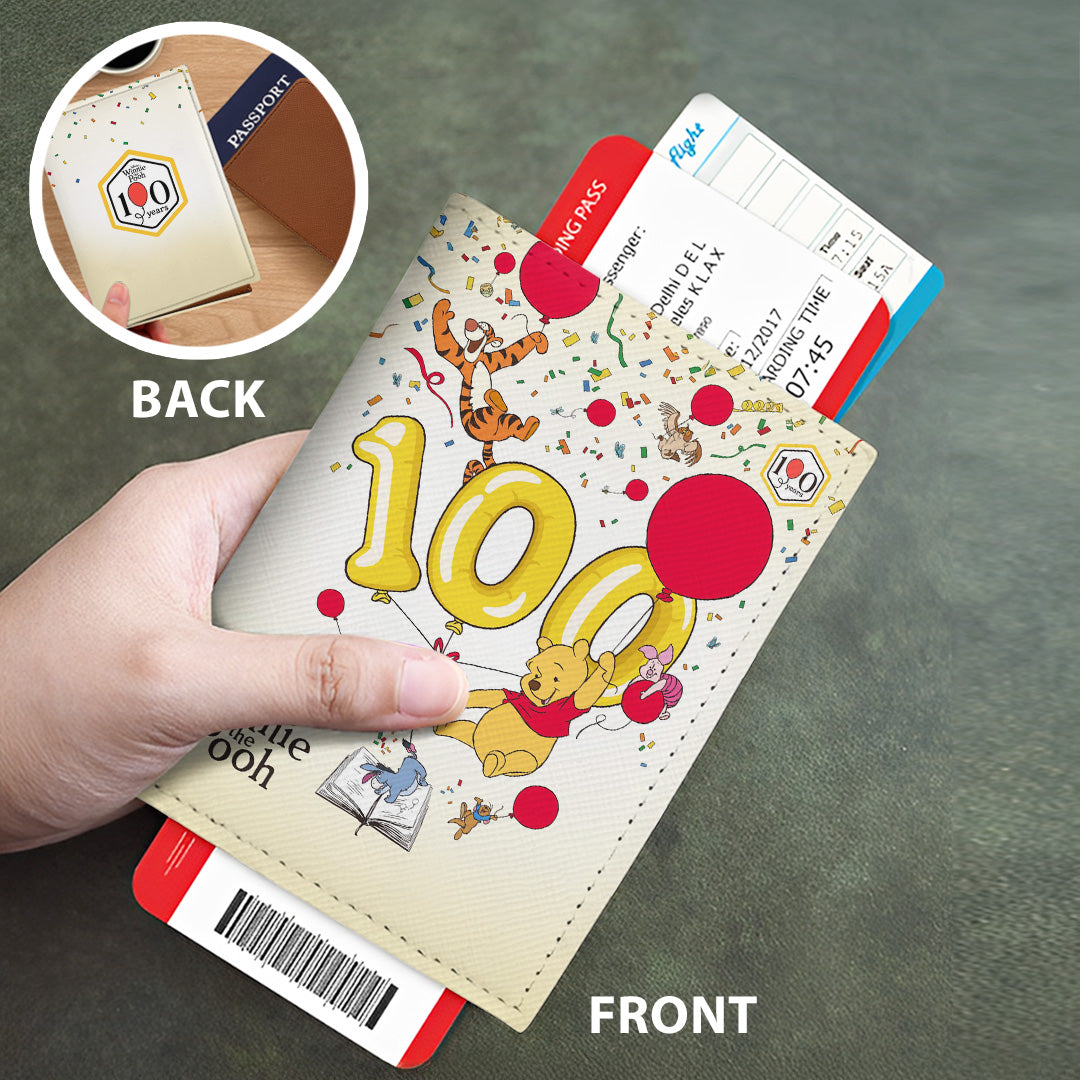 Winnie-the-Pooh 100th Anniversary Leather Passport Cover – TANTN22971