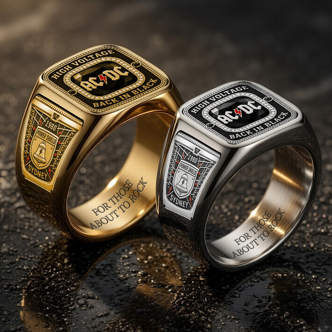 AC/DC 3D Engraved Ring – TANTN22978