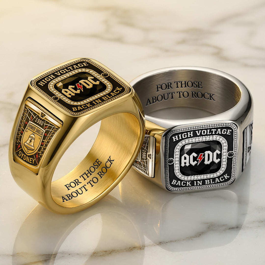 AC/DC 3D Engraved Ring – TANTN22978