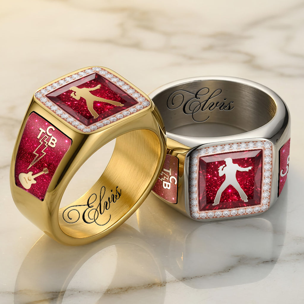 Elvis Presley 3D Engraved Ring – TANTN23172