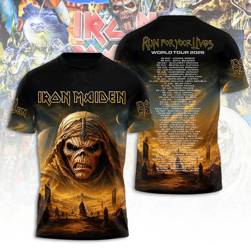Iron Maiden Tour 2026 3D Apparel – TANTN23347