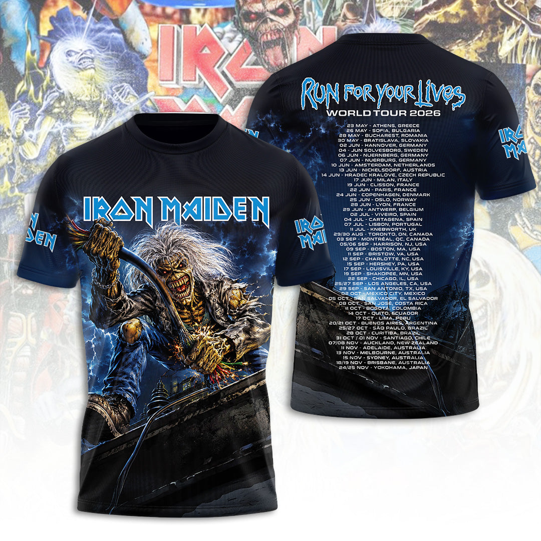 Iron Maiden Tour 2026 3D Apparel – TANTN23384