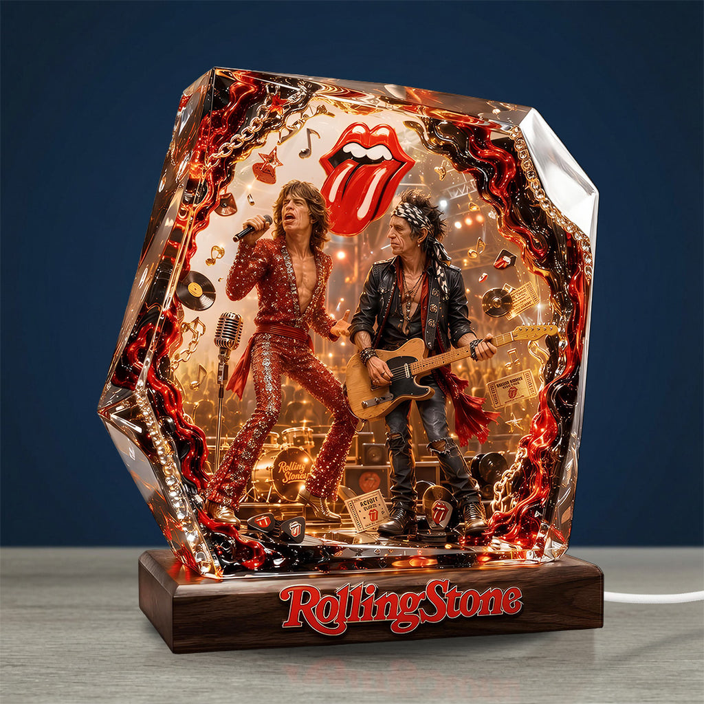 The Rolling Stones Custom Shape Acrylic Light Box – TANTN23455