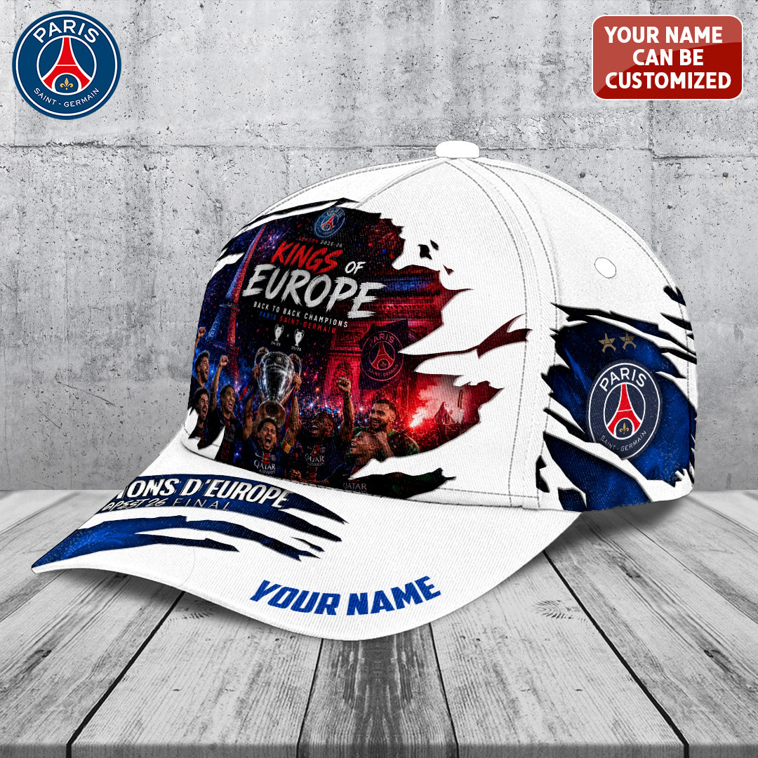 Personalized Paris Saint-Germain Champions of Europe 25/26 Classic Cap – TANTN23541