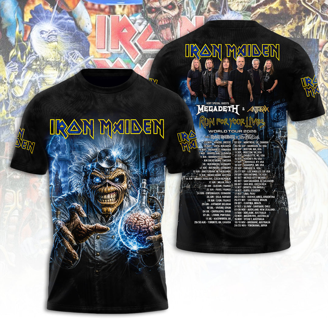 Iron Maiden Tour 2026 3D Apparel – TANTN23583