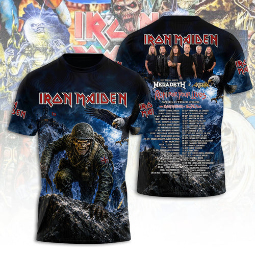Iron Maiden Tour 2026 3D Apparel – TANTN23588