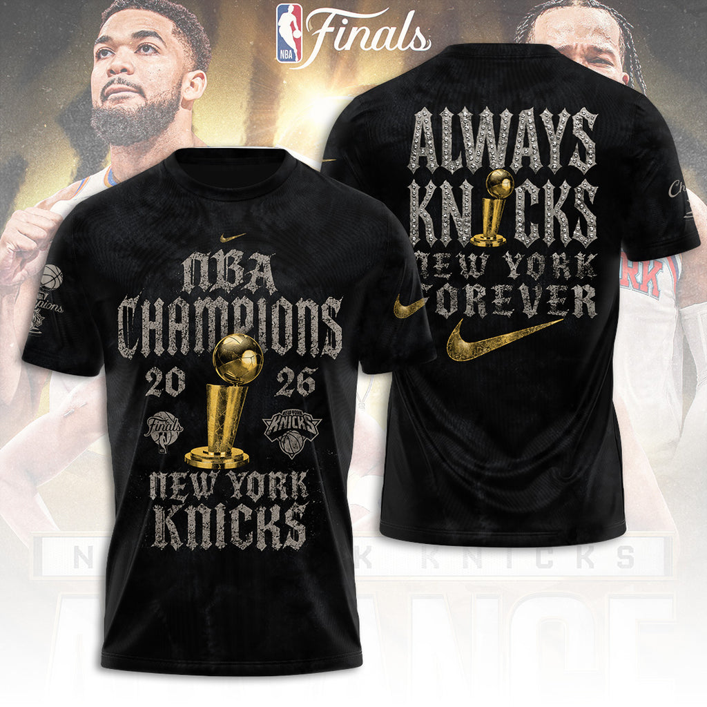 New York Knicks NBA Finals Champions 2026 3D Apparel – TANTN23633