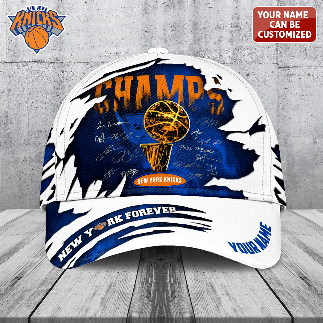 Personalized New York Knicks NBA Finals Champions 2026 Classic Cap – TANTN23824