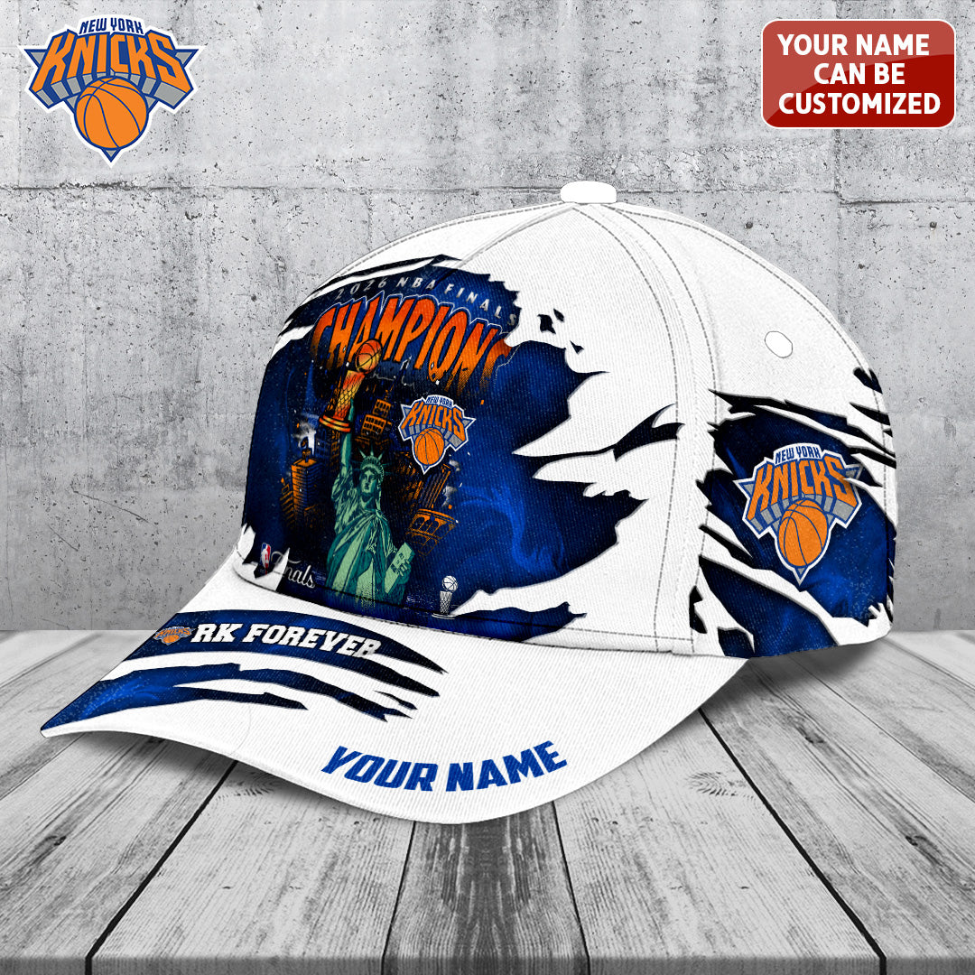 Personalized New York Knicks NBA Finals Champions 2026 Classic Cap – TANTN23825