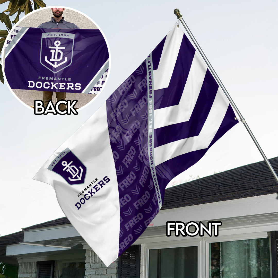 Fremantle Dockers 3D Double-side House Flag – TANTN23941