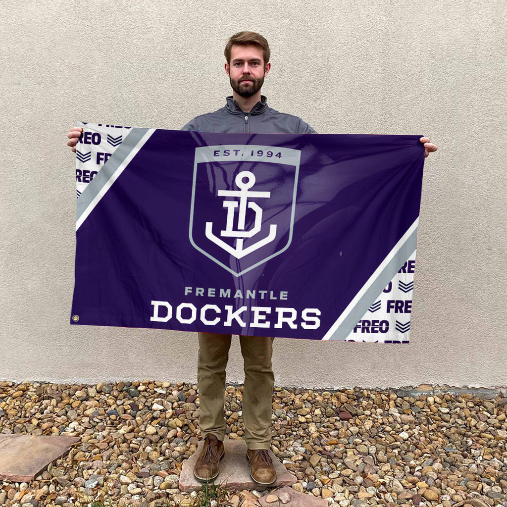 Fremantle Dockers 3D Double-side House Flag – TANTN23941