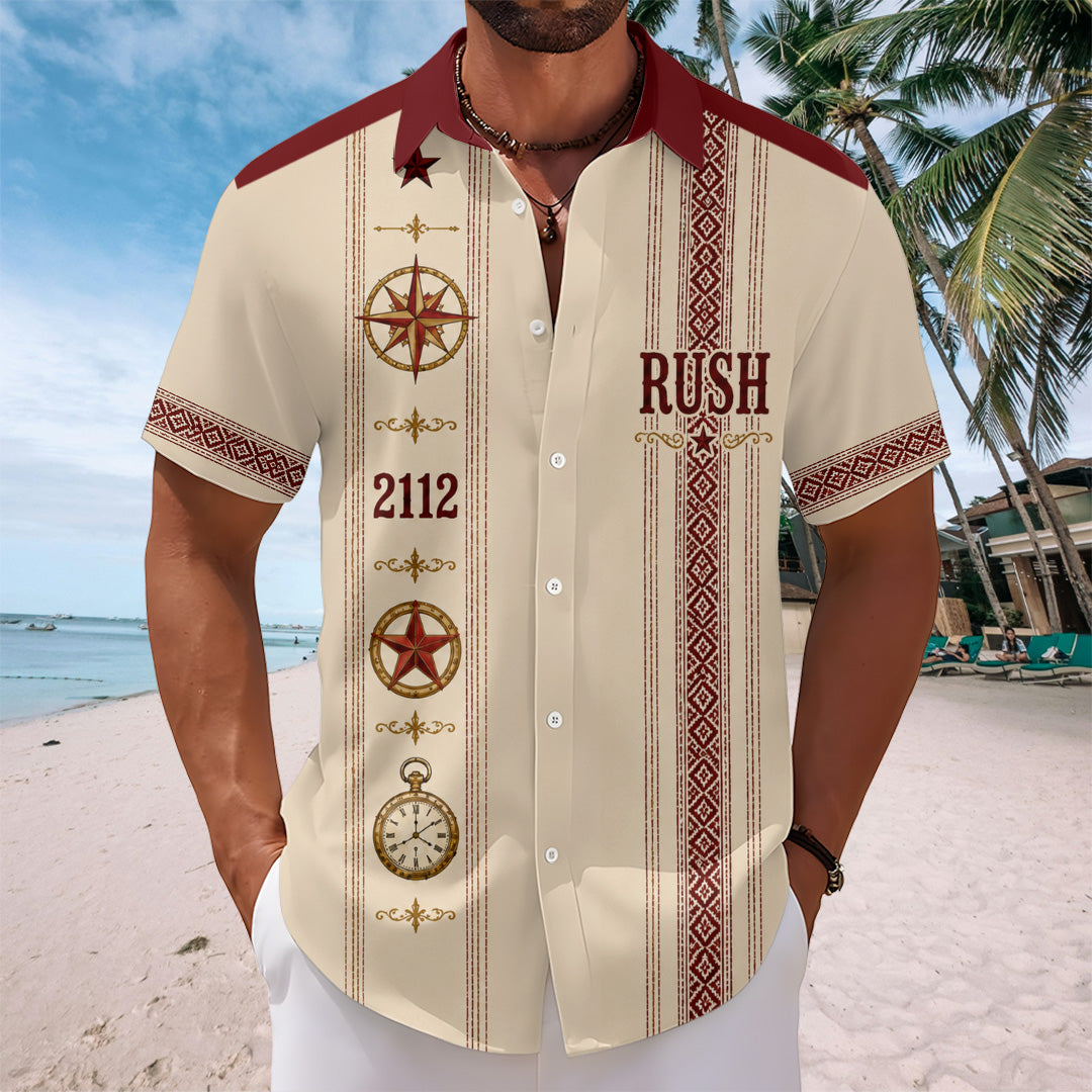 Rush Short Sleeve Button-Down Shirt – TANTN23962