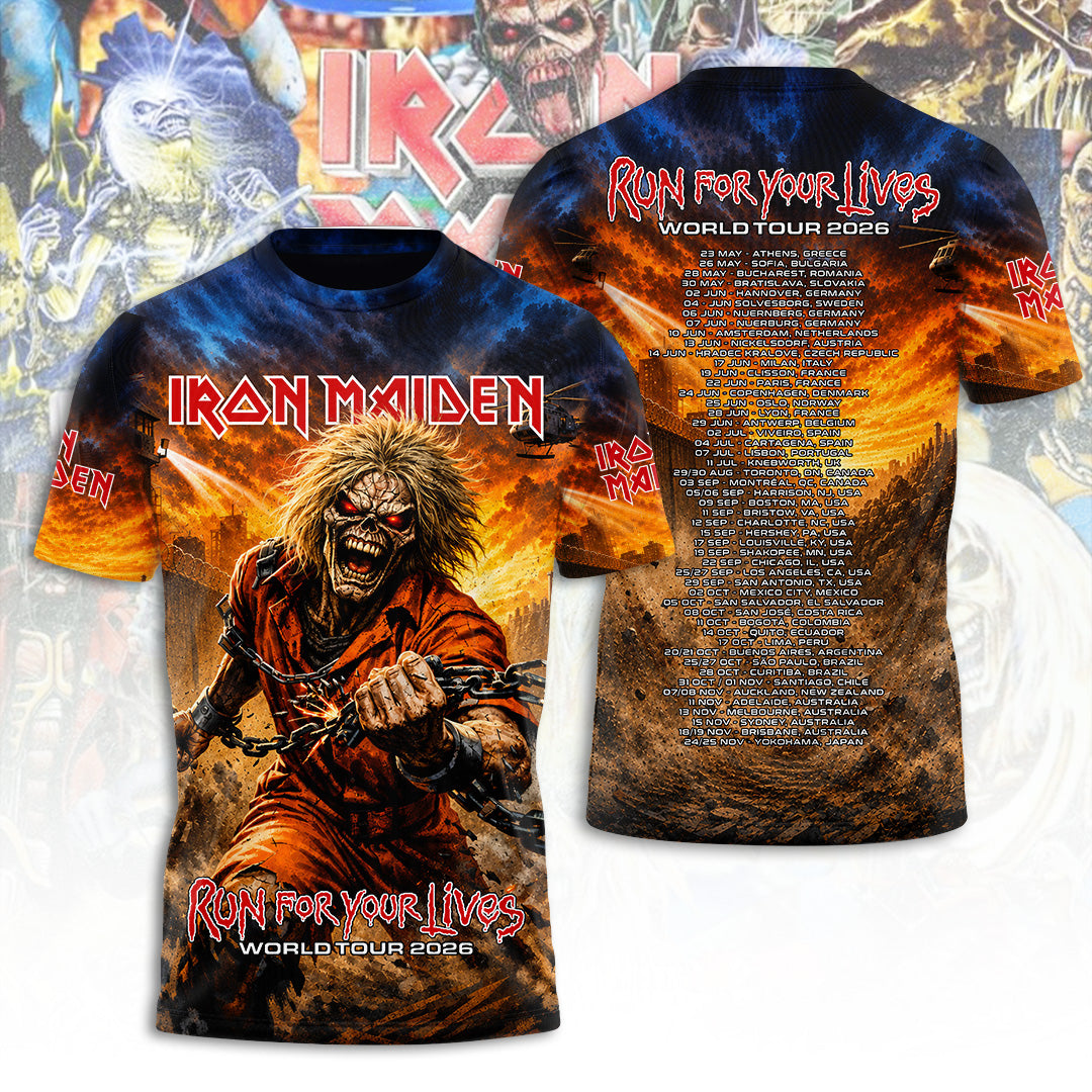 Iron Maiden Tour 2026 3D Apparel – TANTN23970