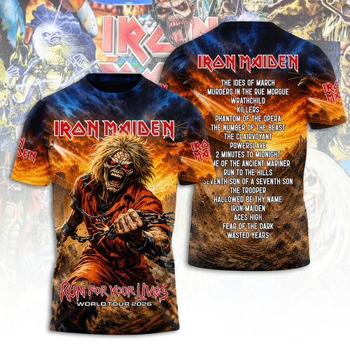 Iron Maiden Tour 2026 3D Apparel – TANTN23971