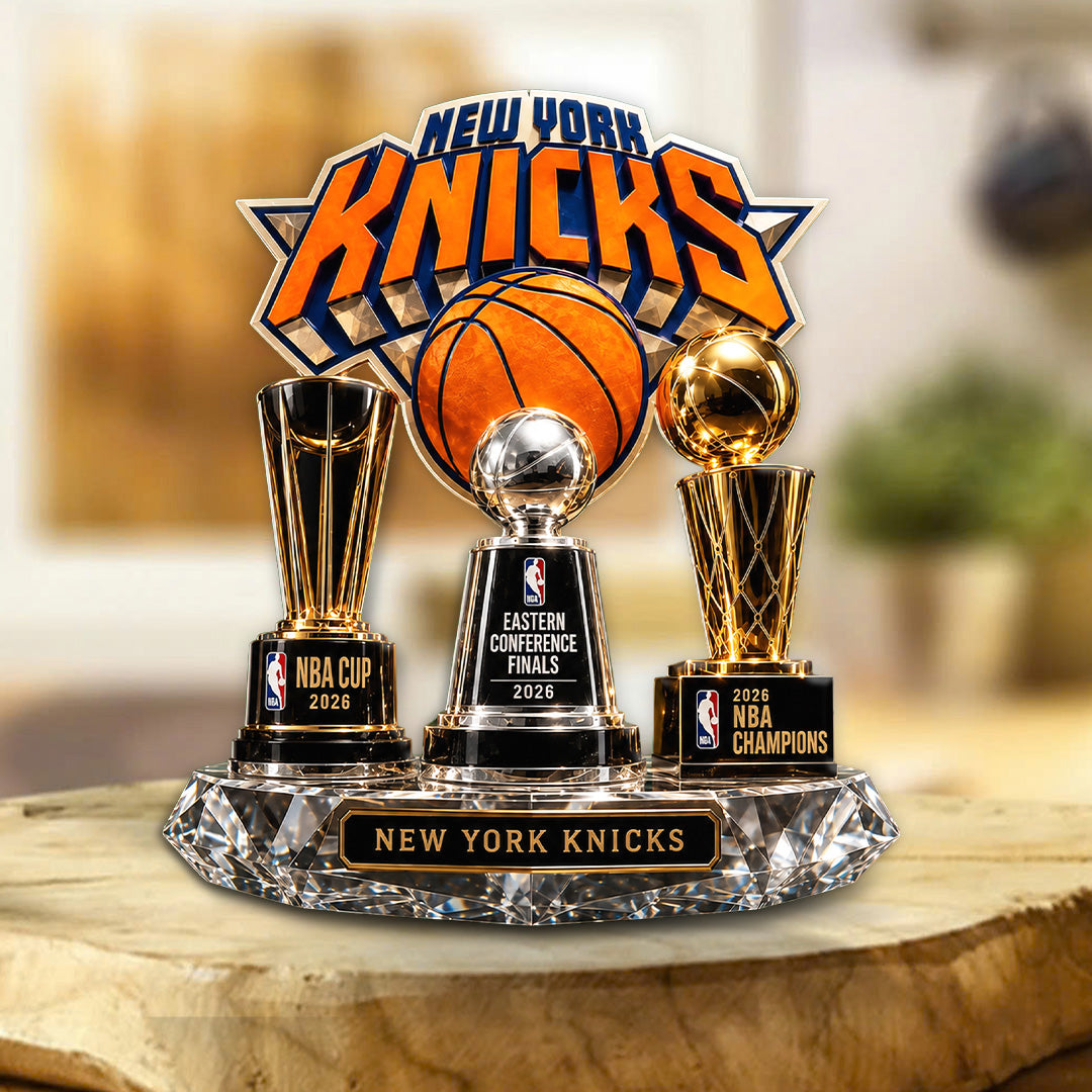 New York Knicks NBA Finals Champions 2026 Shape Acrylic Plaque – TANTN24005