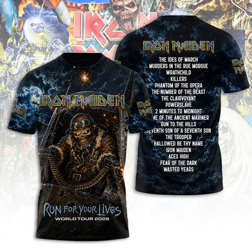 Iron Maiden Tour 2026 3D Apparel – TANTN24071