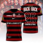 Stade Toulousain 4 Time French Champions 2026 3D Apparel – TANTN24079