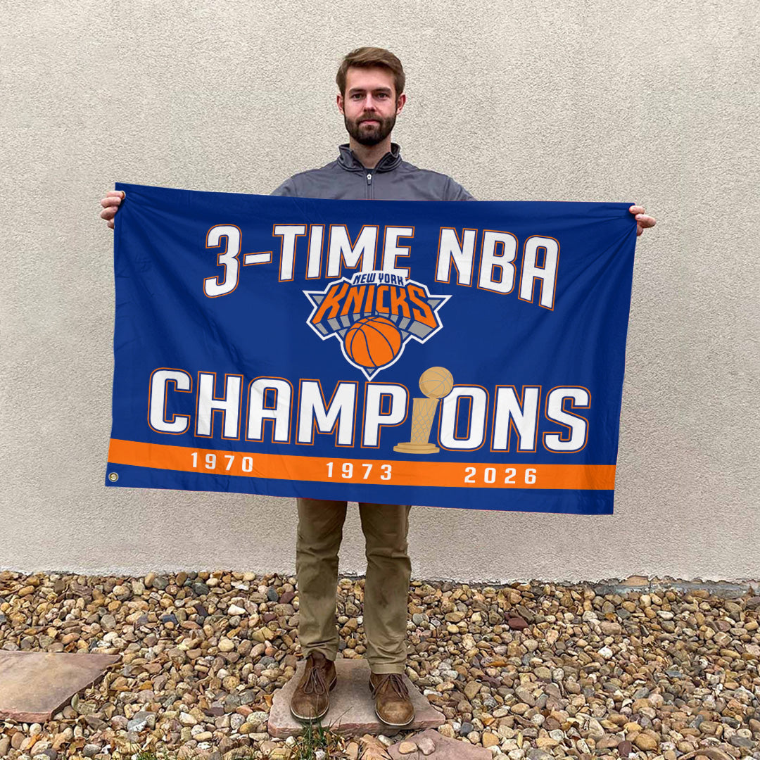 New York Knicks NBA Finals Champions 2026 3D Double-side House Flag – TANTN24125