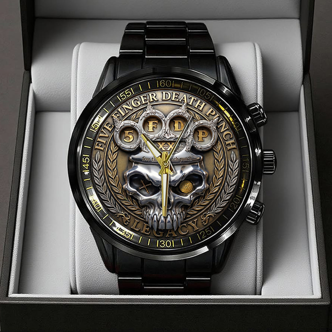 Five Finger Death Punch Black Stainless Steel Watch – TANTN24147