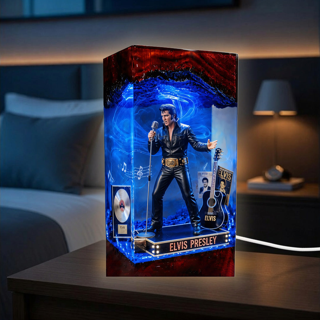 Elvis Presley Custom Shape Acrylic Light Box – TANTN24320
