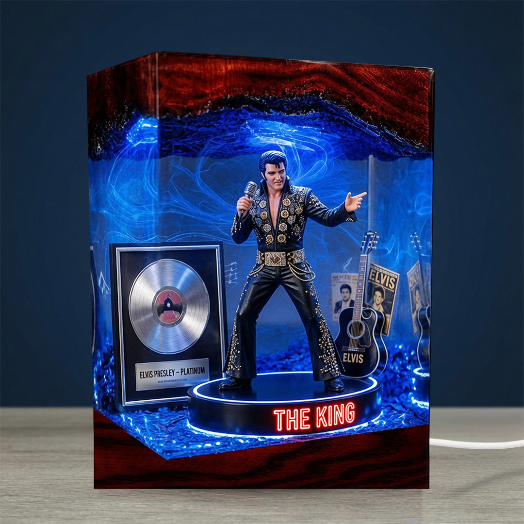 Elvis Presley Custom Shape Acrylic Light Box – TANTN24405