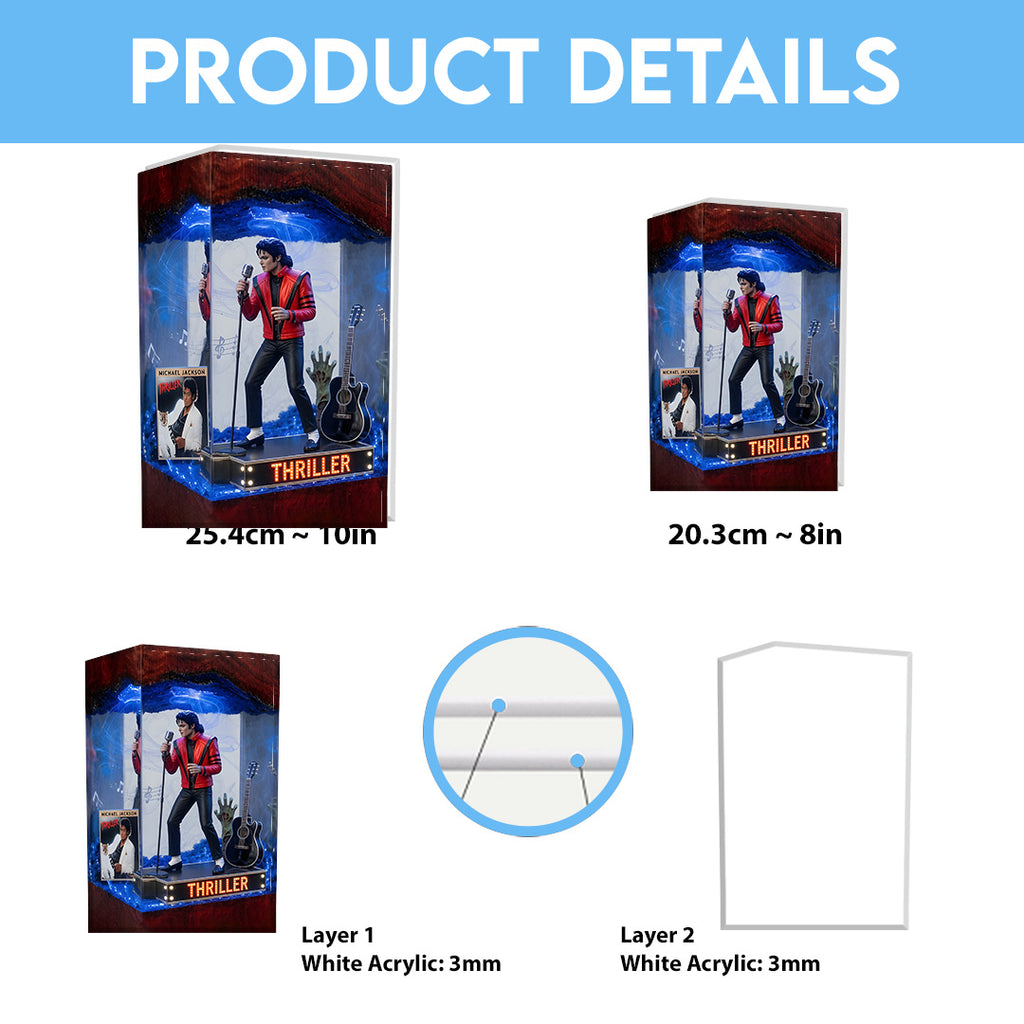 Michael Jackson Custom Shape Acrylic Light Box – TANTN24413
