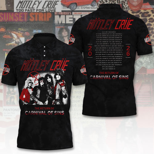 Mötley Crüe Tour 2026 3D Apparel – TANTN24435