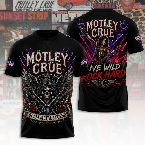 Mötley Crüe Tour 2026 3D Apparel – TANTN24485
