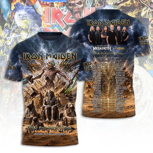 Iron Maiden Tour 2026 3D Apparel – TANTN24522