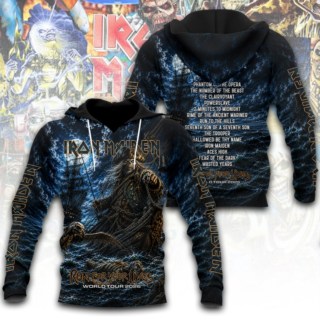 Iron Maiden Tour 2026 3D Apparel – TANTN24523