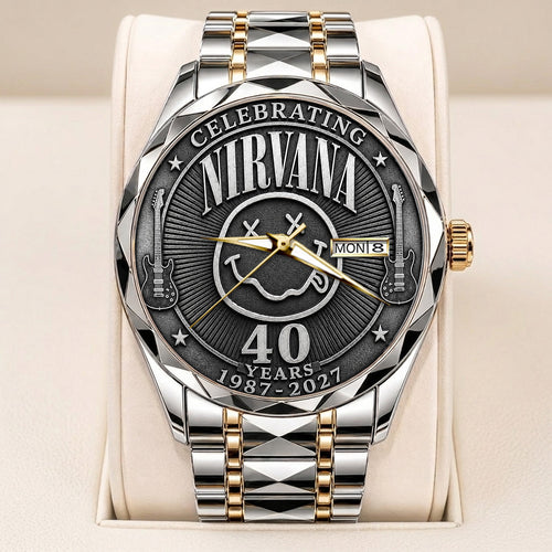 Nirvana 40th Anniversary Alloy Luxury Quartz Watch – TANTN24639