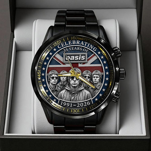 Oasis 35th Anniversary Black Stainless Steel Watch – TANTN24651
