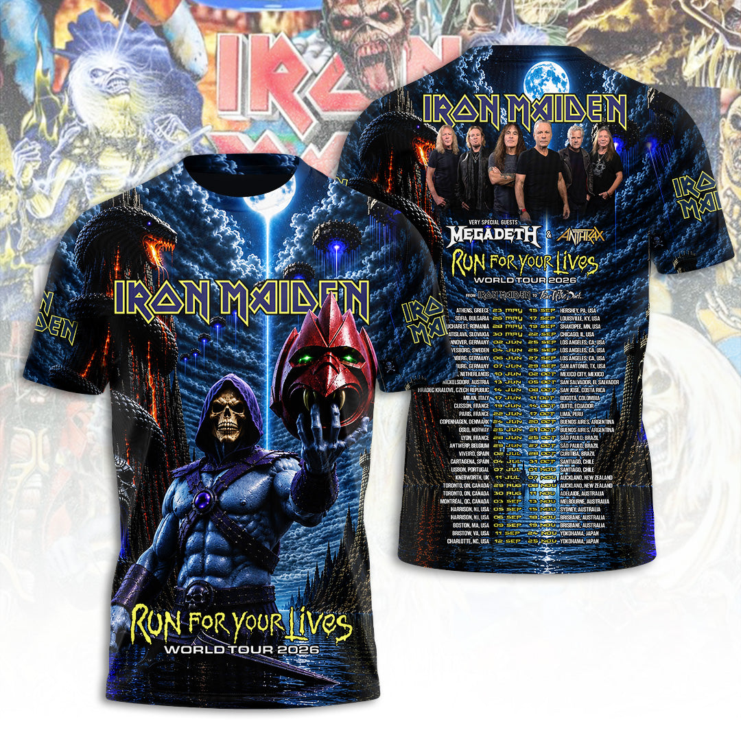 Iron Maiden Tour 2026 3D Apparel – TANTN24688