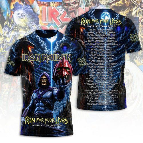 Iron Maiden Tour 2026 3D Apparel – TANTN24689
