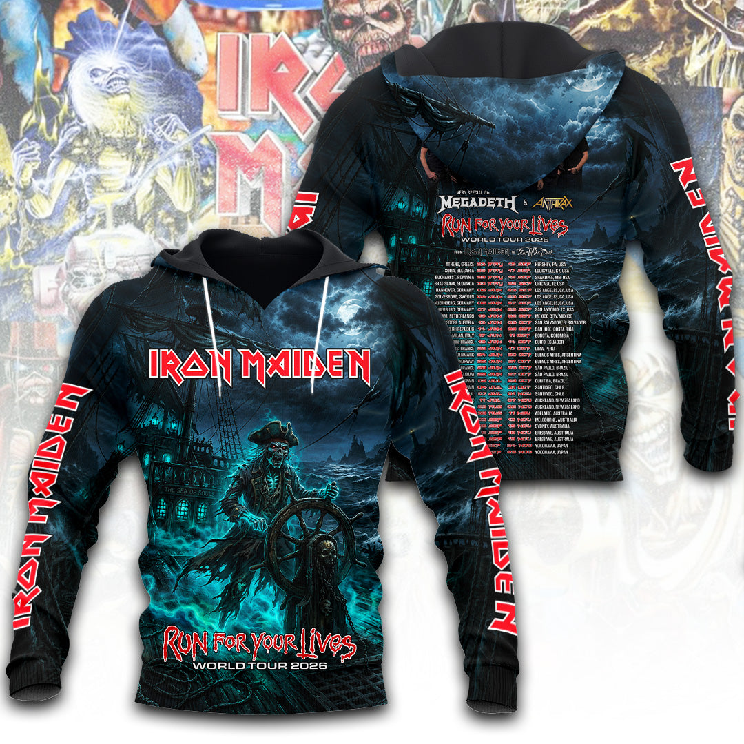 Iron Maiden Tour 2026 3D Apparel – TANTN24691