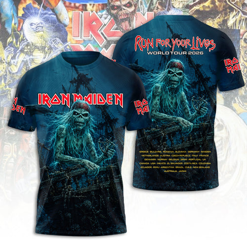 Iron Maiden Tour 2026 3D Apparel – TANTN24700