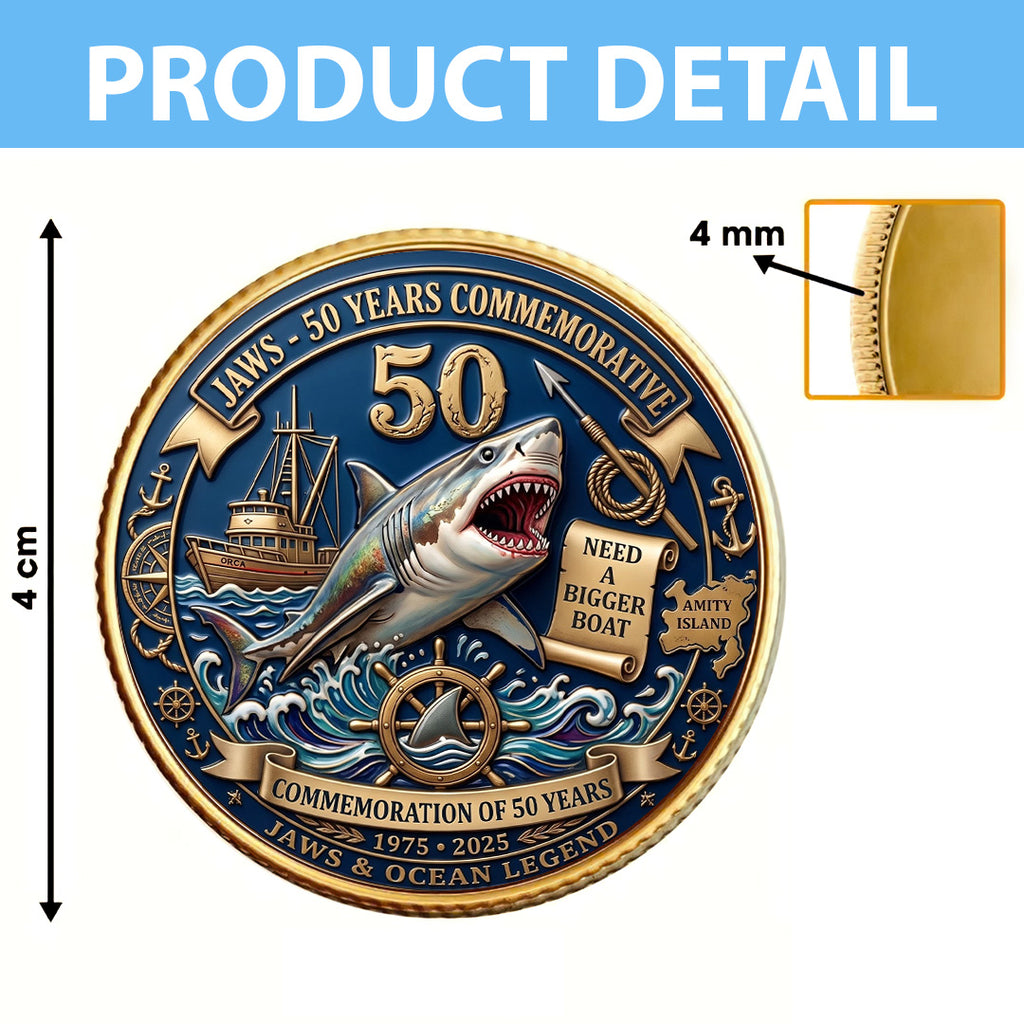 Jaws 50th Anniversary Commemorative Coin – TANTN24762