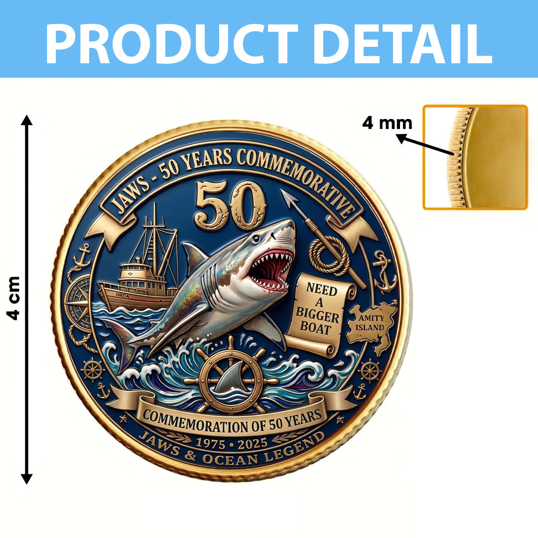 Jaws 50th Anniversary Commemorative Coin – TANTN24762