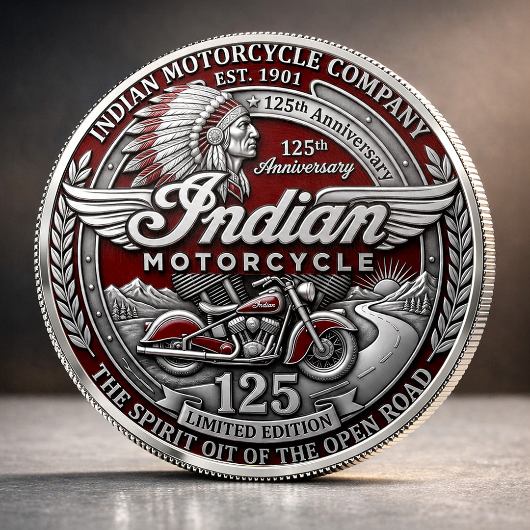Indian Motorcycle 125th Anniversary Commemorative Coin – TANTN24767