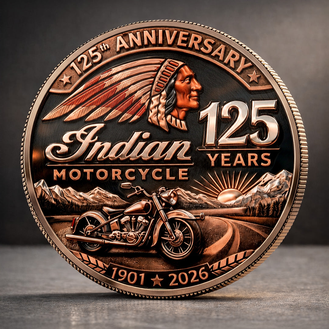 Indian Motorcycle 125th Anniversary Commemorative Coin – TANTN24769