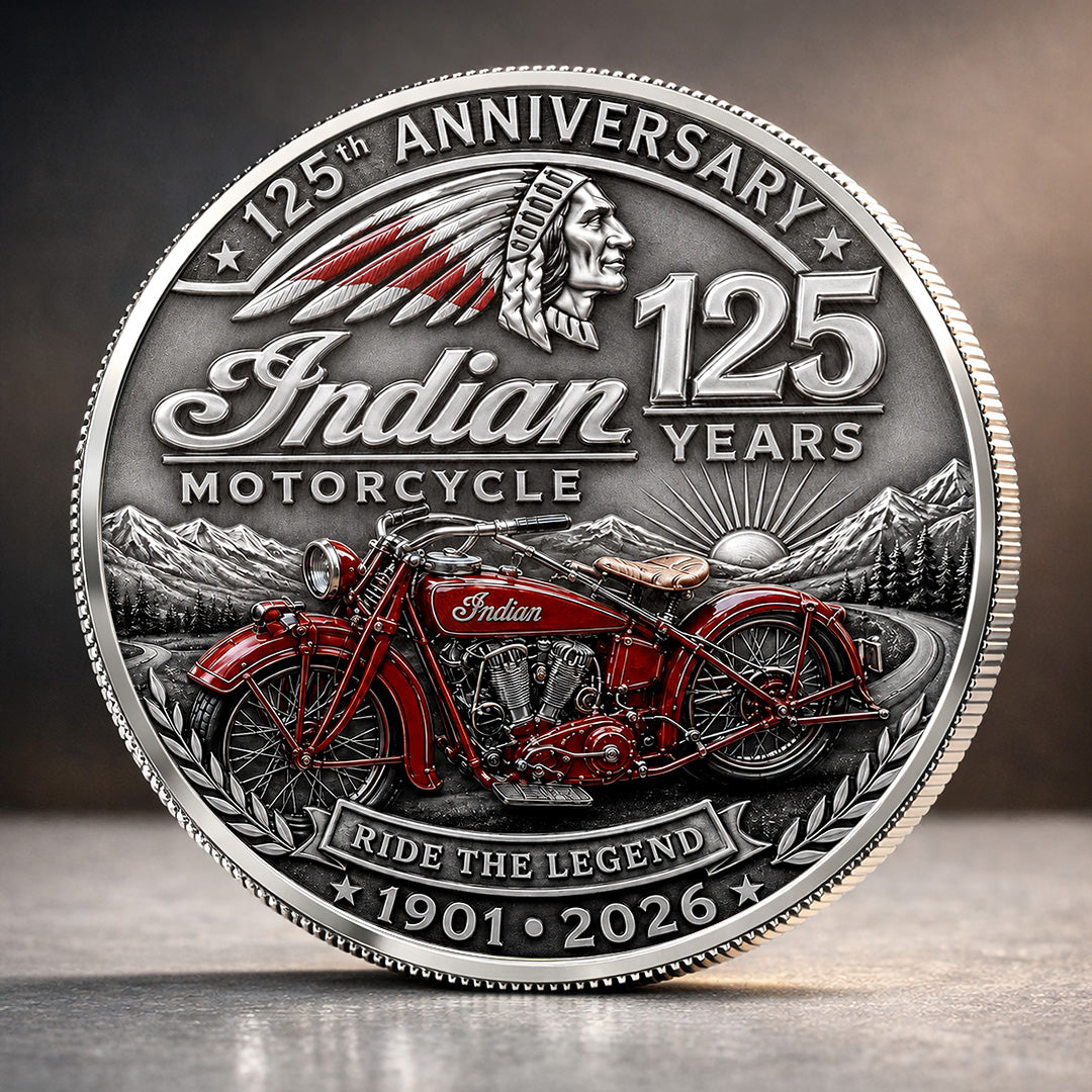 Indian Motorcycle 125th Anniversary Commemorative Coin – TANTN24772