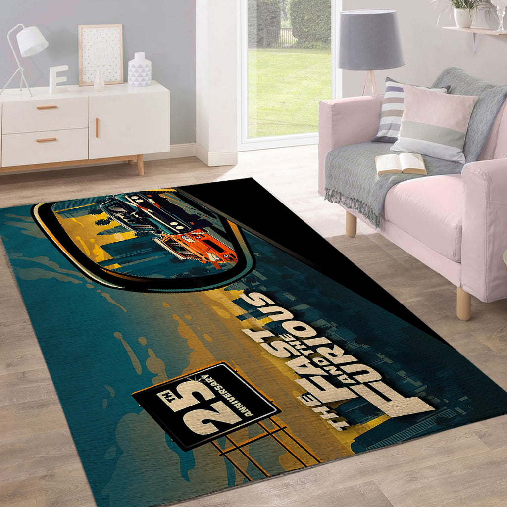 Fast & Furious 25th Anniversary Rectangular Rug – TANTN24785