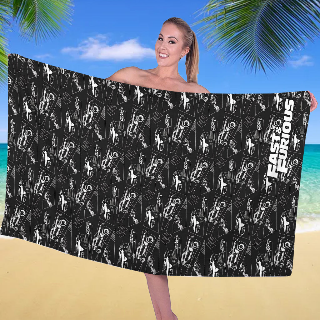 Fast & Furious 25th Anniversary Rectangle Beach Towel – TANTN24789