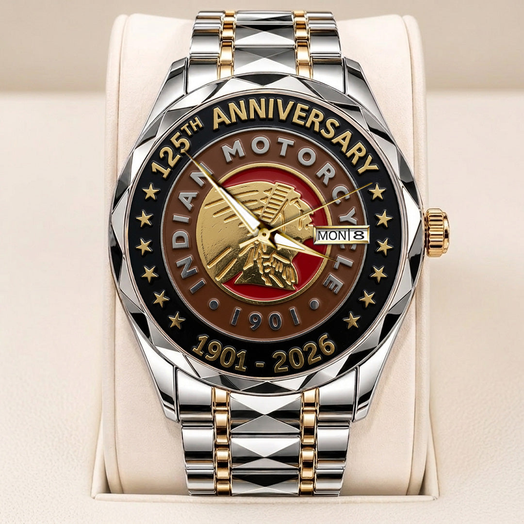 Indian Motorcycle 125th Anniversary Alloy Luxury Quartz Watch – TANTN24801