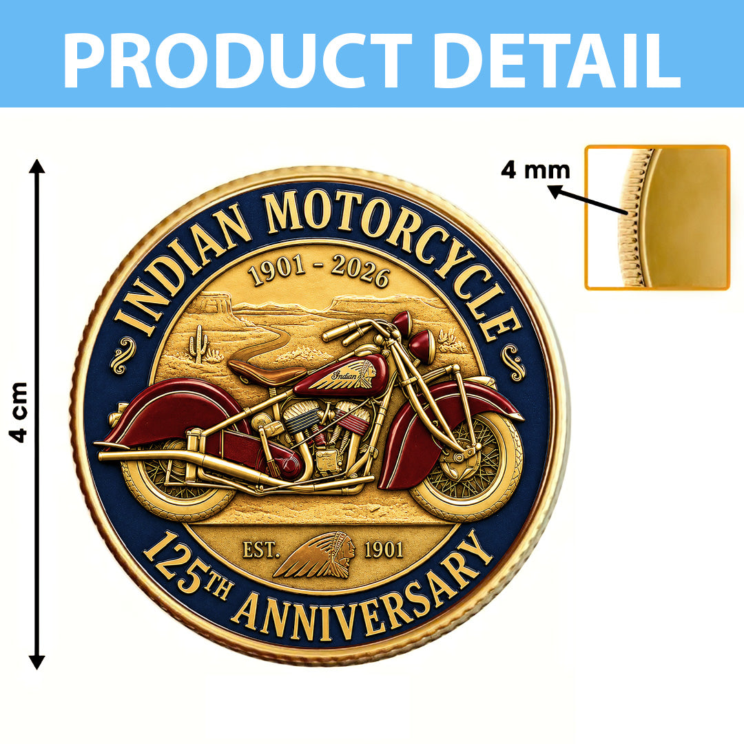 Indian Motorcycle 125th Anniversary Commemorative Coin – TANTN24807