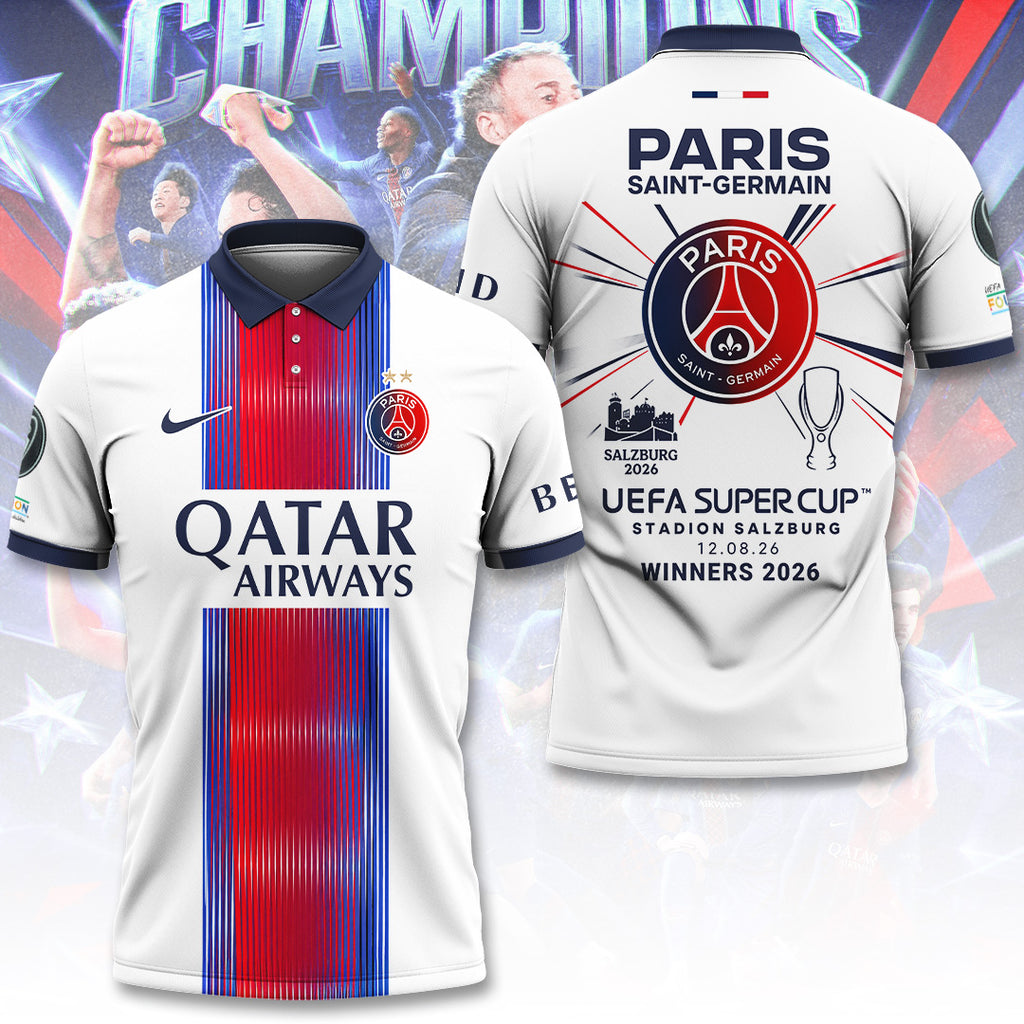 Paris Saint-Germain 2026 UEFA Super Cup Winners 3D Apparel – TANTN24897