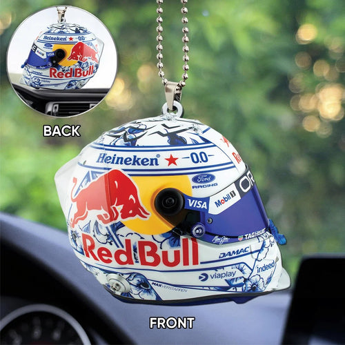 Red Bull Racing x Max Verstappen Custom shape 2-sided Acrylic Car Ornament – TANTN24967