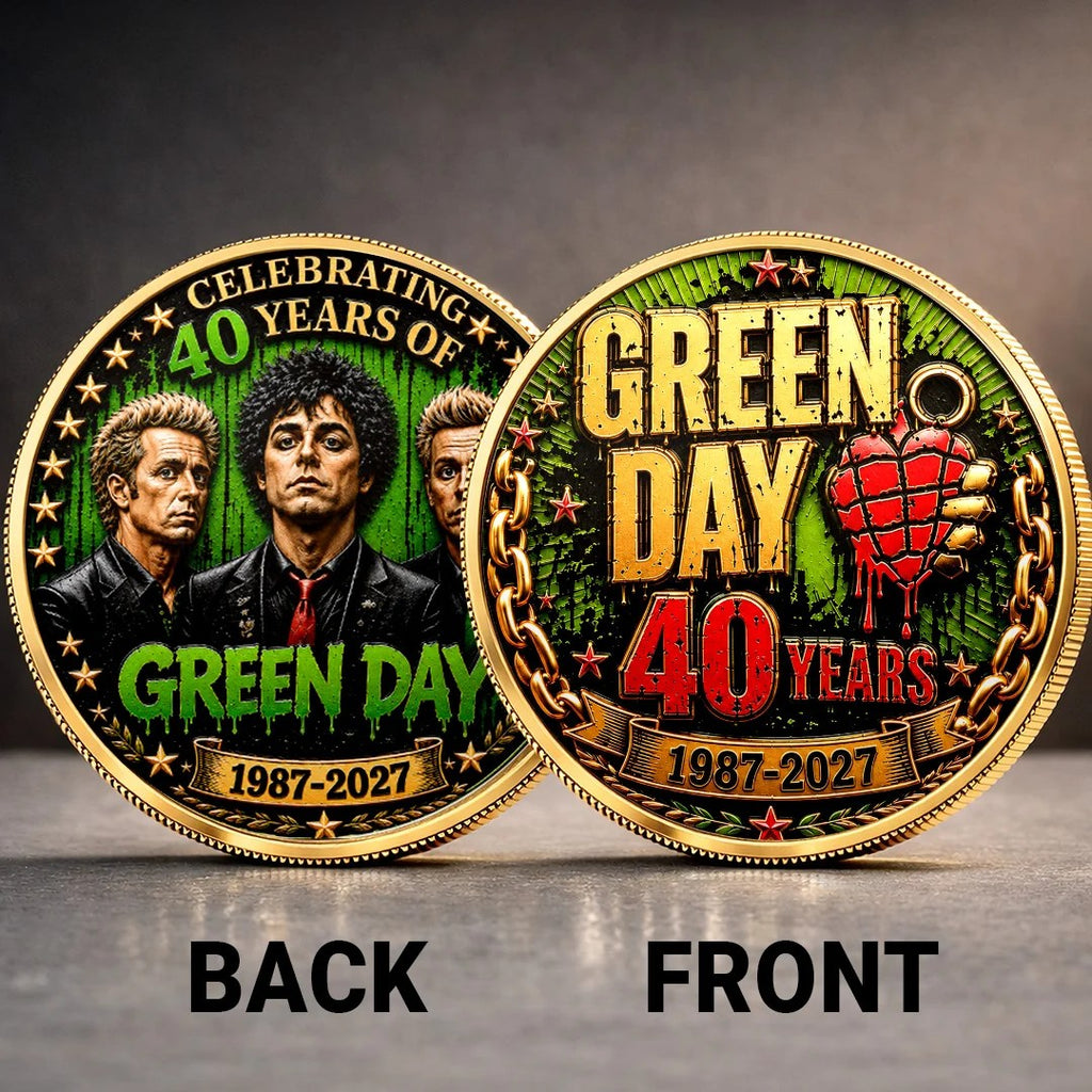 Green Day 40th Anniversary Commemorative Coin – TANTN25030