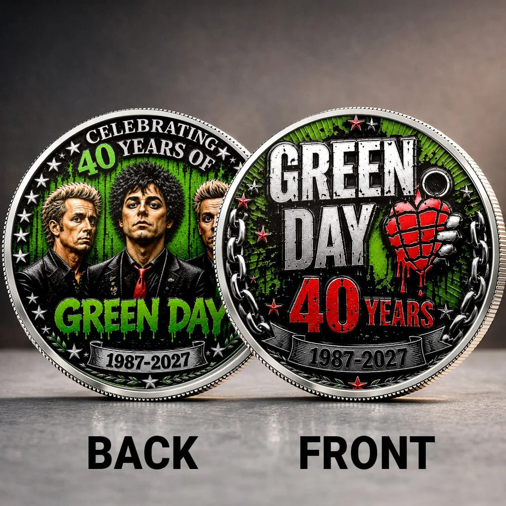 Green Day 40th Anniversary Commemorative Coin – TANTN25030